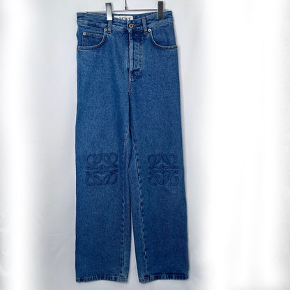 LOEWE Anagram Baggy Blue Jeans Size 42