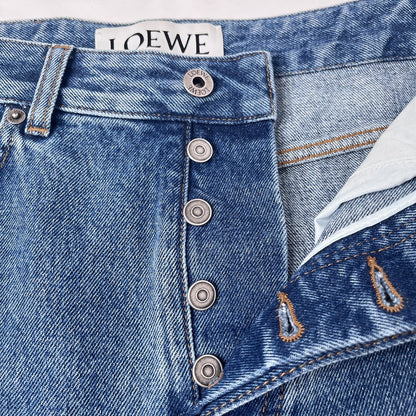 LOEWE Anagram Baggy Blue Jeans Size 42