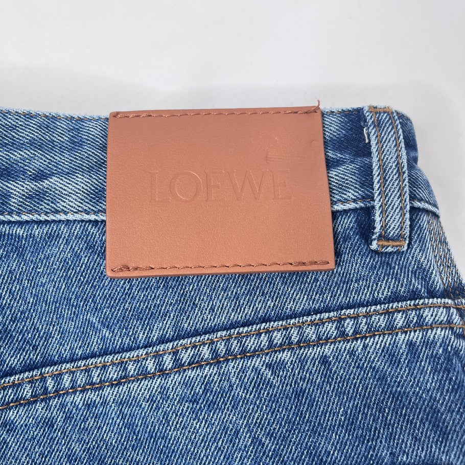 LOEWE Anagram Baggy Blue Jeans Size 42