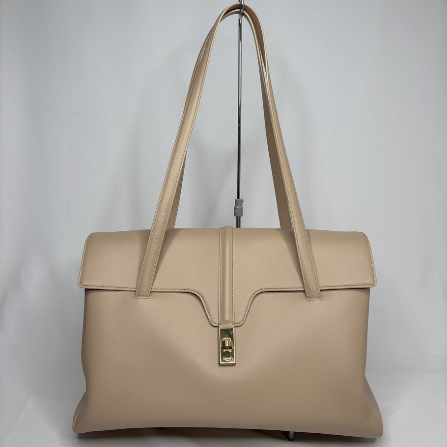 CELINE 16 Sangle Soft Large Tote Calf Leather Size ONE SIZE