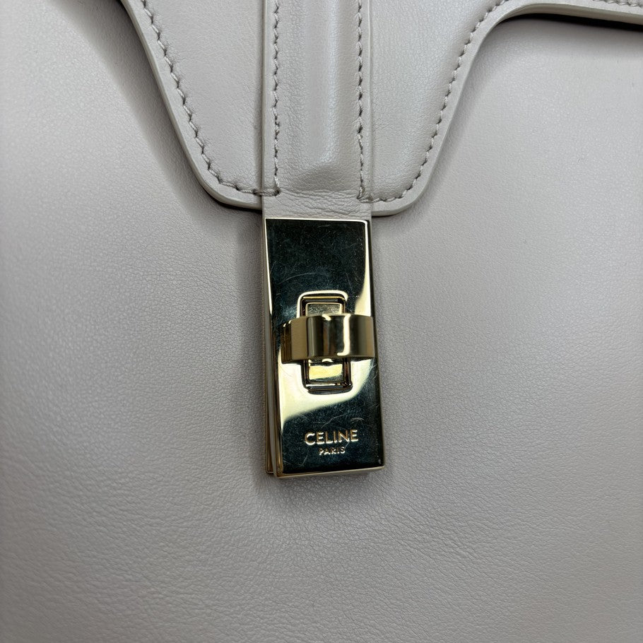 CELINE 16 Sangle Soft Large Tote Calf Leather Size ONE SIZE