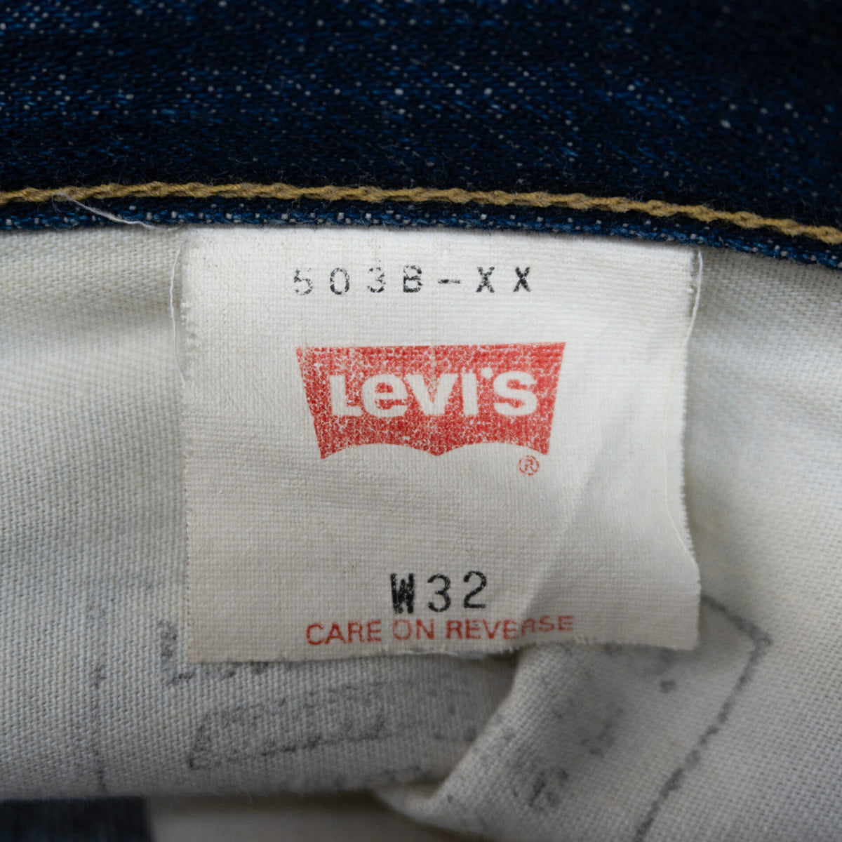 LEVI'S 503B XX Big E Denim Jeans Size 32×36