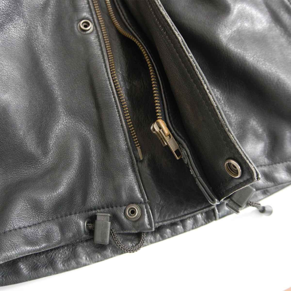BELSTAFF Black Leather Motorcycle Jacket Size 40