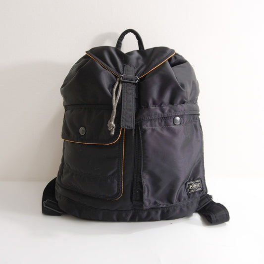 PORTER TANKER Black Nylon Backpack Bag