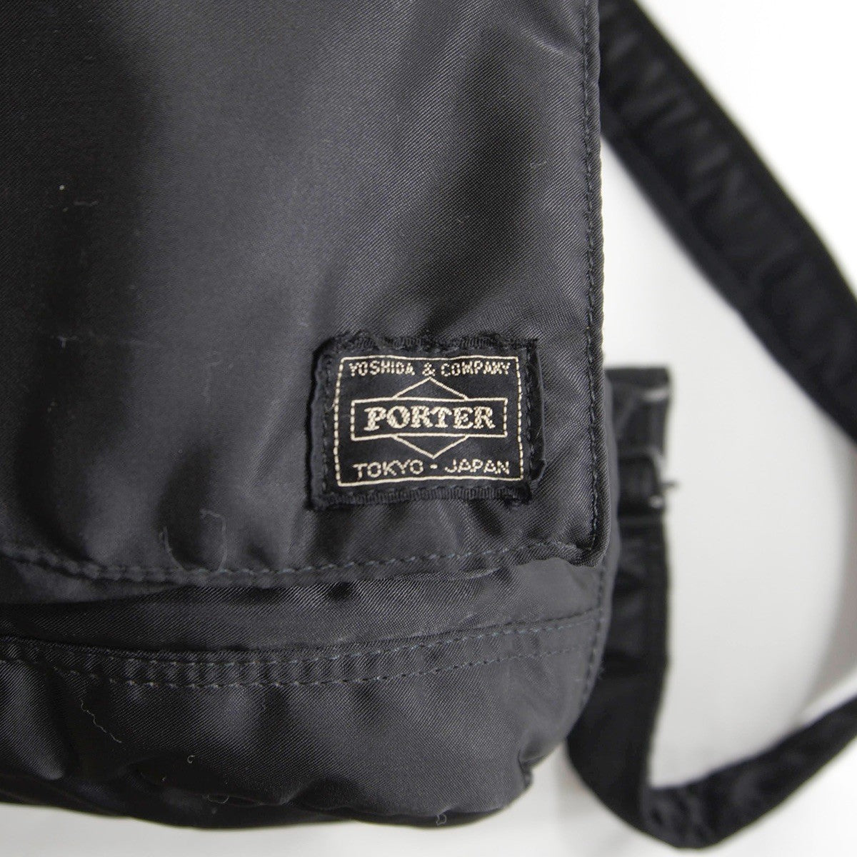 PORTER TANKER Black Nylon Backpack Bag
