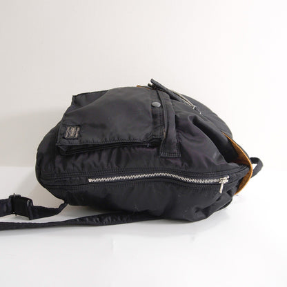 PORTER TANKER Black Nylon Backpack Bag