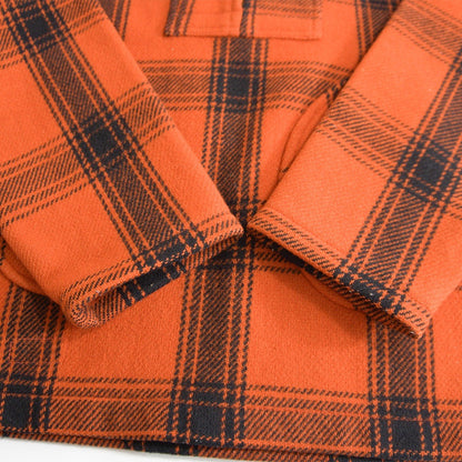 WAREHOUSE Melton Half-Zip Check Jacket Size 38