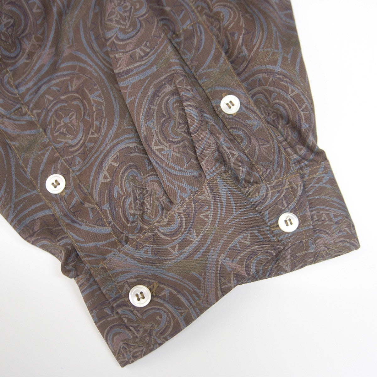 STUSSY 80s USA Made Open Collar Rayon Shirt Size L