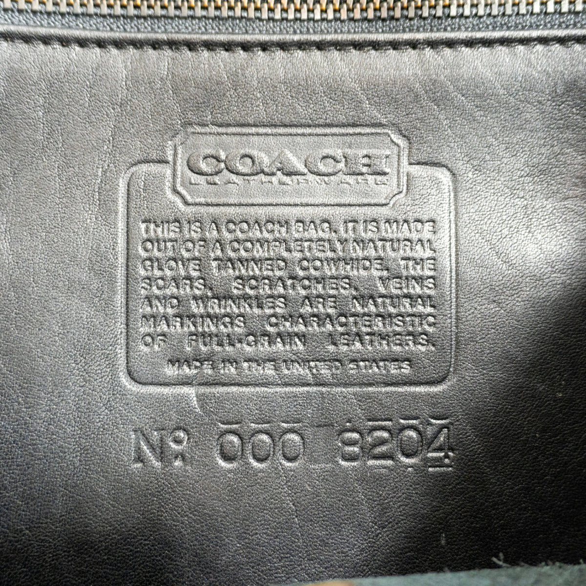 OLD COACH Turnlock Leather Flap Bag Black