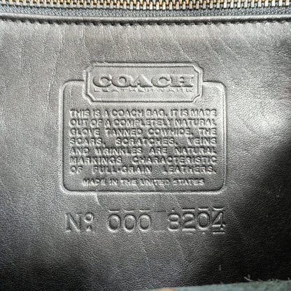 OLD COACH Turnlock Leather Flap Bag Black