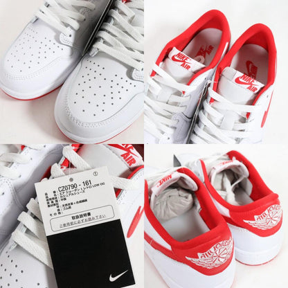 NIKE Jordan 1 Retro Low OG Sneakers White Red Size 29.0cm