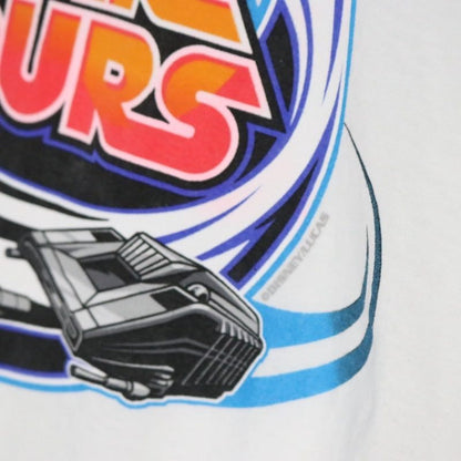 DISNEY 90s Star Wars Star Tours T-Shirt White Size XXL