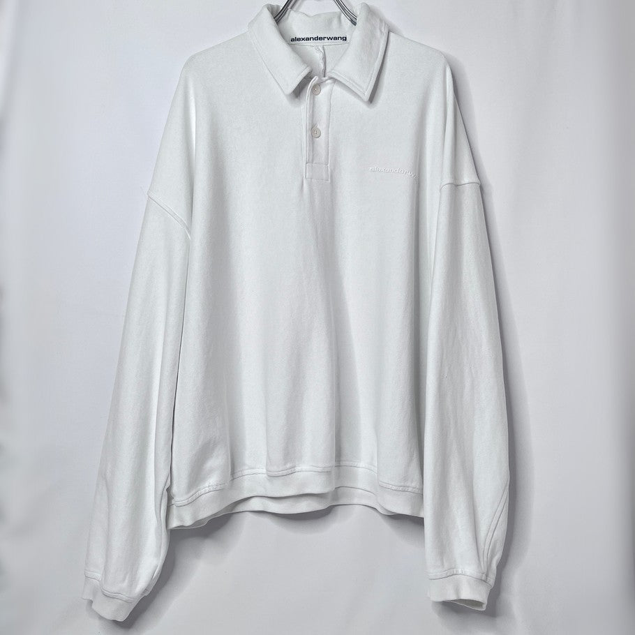 Alexander Wang Cotton Long Sleeve T-Shirt White Size M