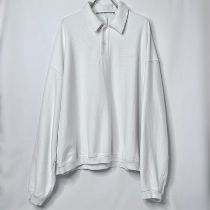 Alexander Wang Cotton Long Sleeve T-Shirt White Size M
