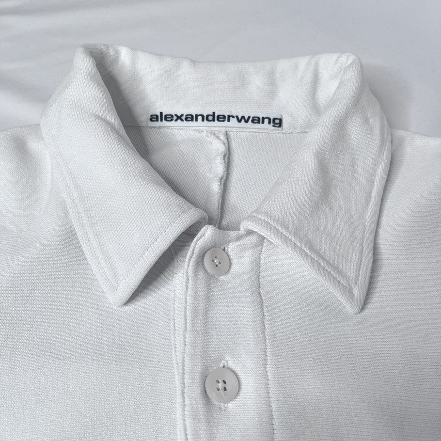 Alexander Wang Cotton Long Sleeve T-Shirt White Size M