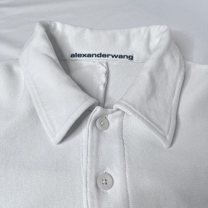 Alexander Wang Cotton Long Sleeve T-Shirt White Size M