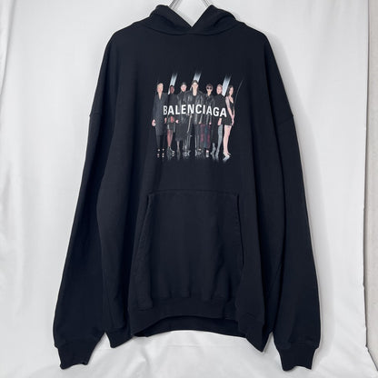 BALENCIAGA Real Balenciaga Pullover Hoodie Black