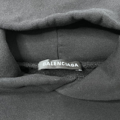 BALENCIAGA Real Balenciaga Pullover Hoodie Black