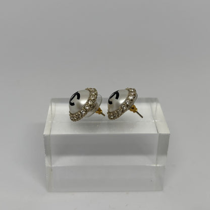 CHANEL CC Faux Pearl Earrings Gold A20P Size ONE SIZE