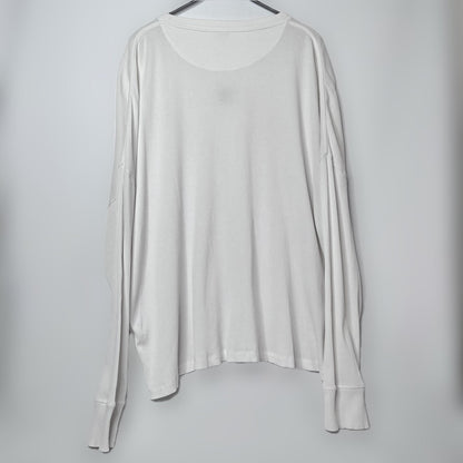 LOEWE Oversized Fit Cotton Long Sleeve T-Shirt White Size L
