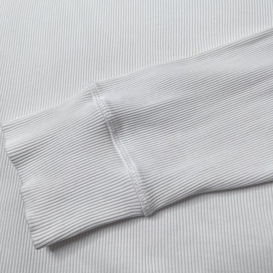 LOEWE Oversized Fit Cotton Long Sleeve T-Shirt White Size L