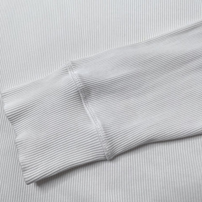 LOEWE Oversized Fit Cotton Long Sleeve T-Shirt White Size L