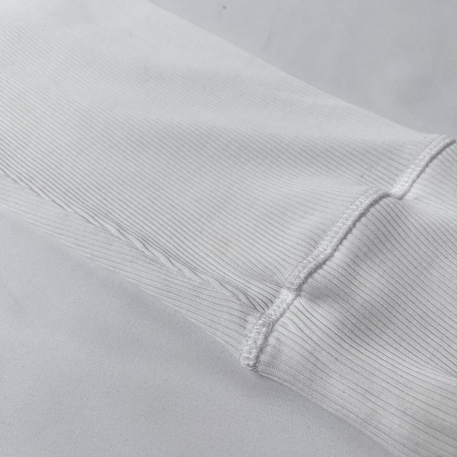 LOEWE Oversized Fit Cotton Long Sleeve T-Shirt White Size L