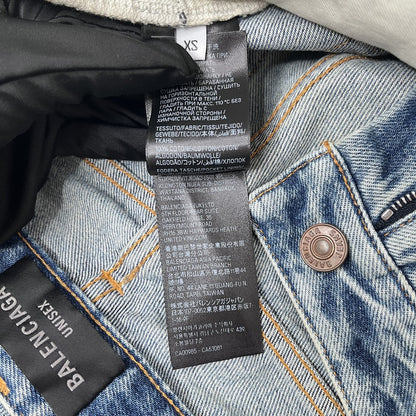 BALENCIAGA Baggy Unisex Light Blue Cotton Jeans