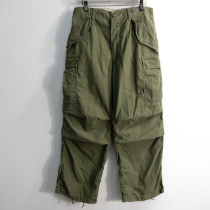 US ARMY 60s M-65 Aluminum Zip Cargo Pants Size SMALL-REGULAR