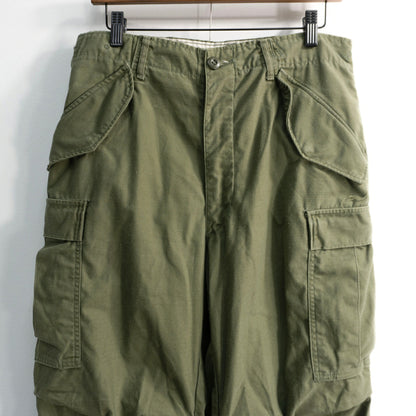 US ARMY 60s M-65 Aluminum Zip Cargo Pants Size SMALL-REGULAR