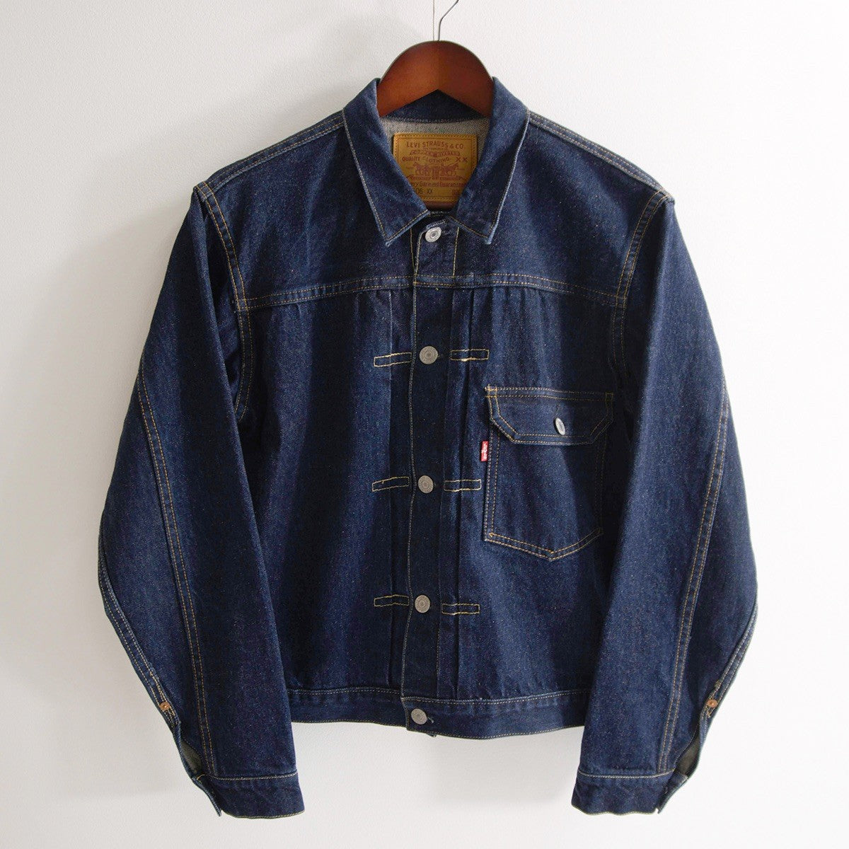 LEVI'S 506XX Big E Type 1 Denim Jacket Dark Indigo Size 36