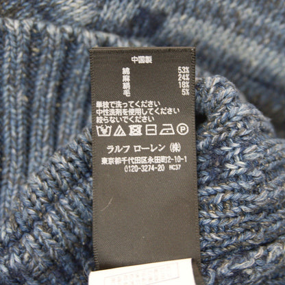RRL Indigo Cotton Blend Shawl Collar Cardigan Size M