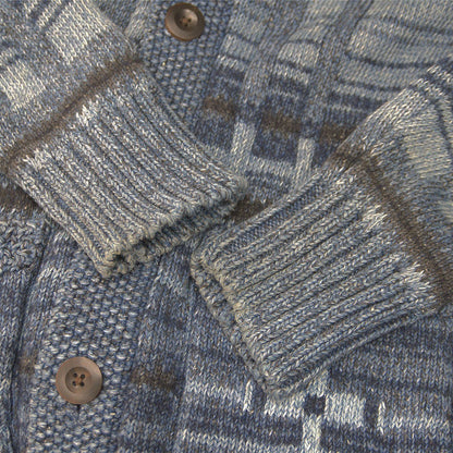RRL Indigo Cotton Blend Shawl Collar Cardigan Size M