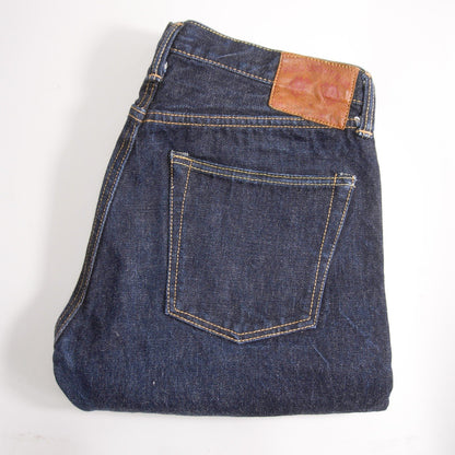 FULLCOUNT 1108XX Slim Straight Heavy Blue Jeans Size 31×32