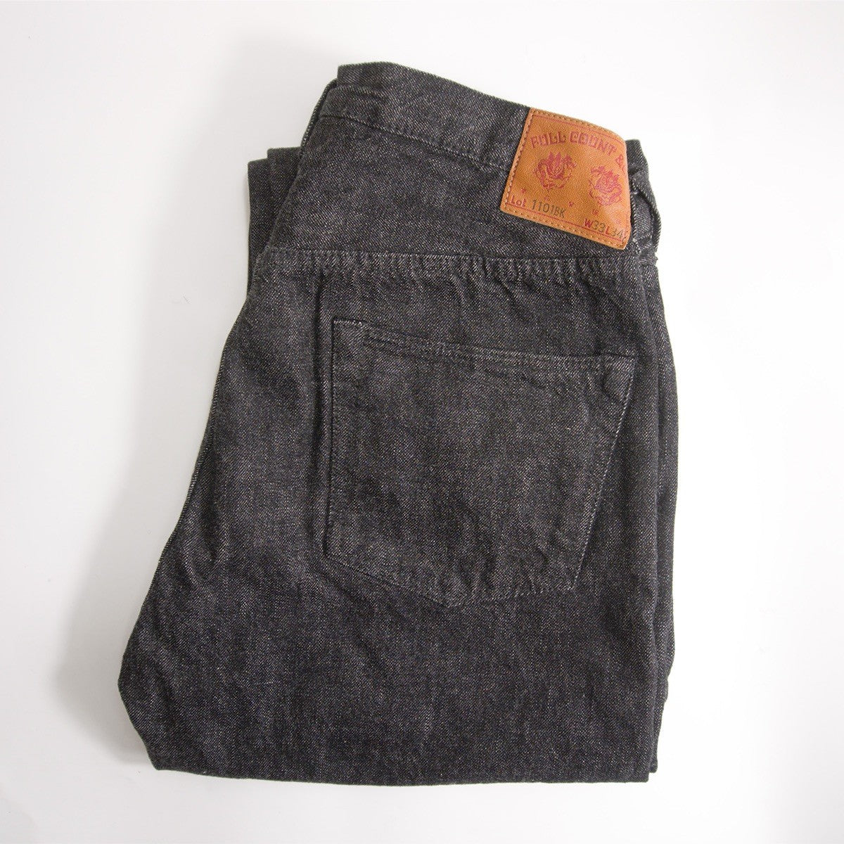 FULLCOUNT 1101BK 13.7oz Selvedge Black Jeans Size 33×34