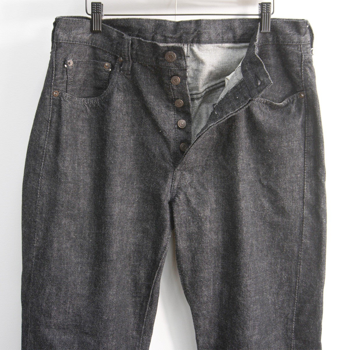 FULLCOUNT 1101BK 13.7oz Selvedge Black Jeans Size 33×34