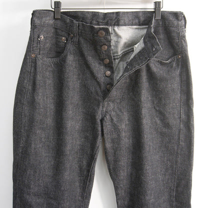 FULLCOUNT 1101BK 13.7oz Selvedge Black Jeans Size 33×34