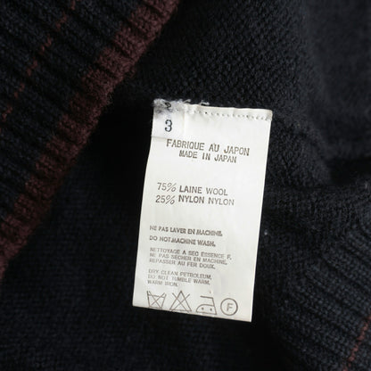 Y's for men Black Sleeve Panel Knit Sweater Size 3