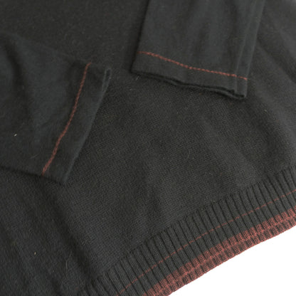 Y's for men Black Sleeve Panel Knit Sweater Size 3