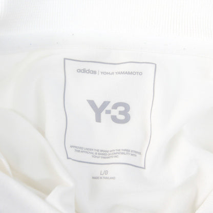 YOHJI YAMAMOTO Y-3 GFX Logo Long Sleeve T-Shirt White Size L