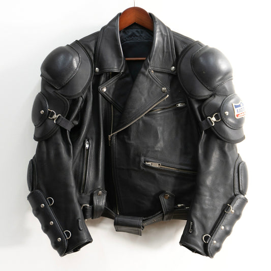 KADOYA Battle Suit Leather Jacket Black