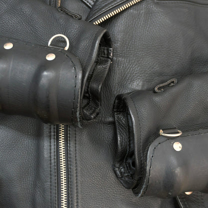 KADOYA Battle Suit Leather Jacket Black