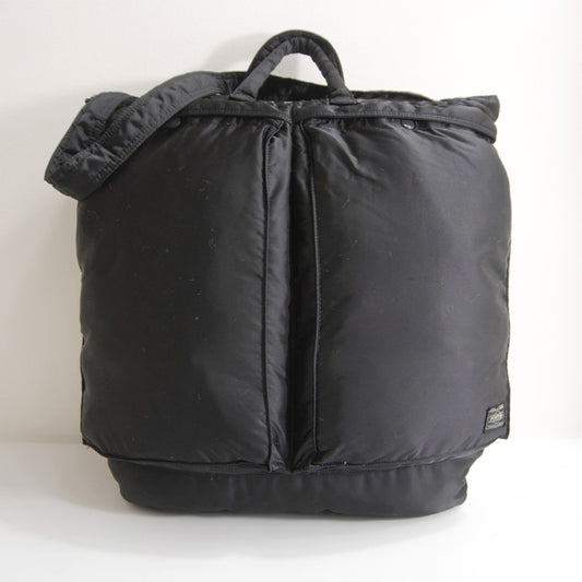 PORTER TANKER 2-Way Nylon Helmet Shoulder Bag Black