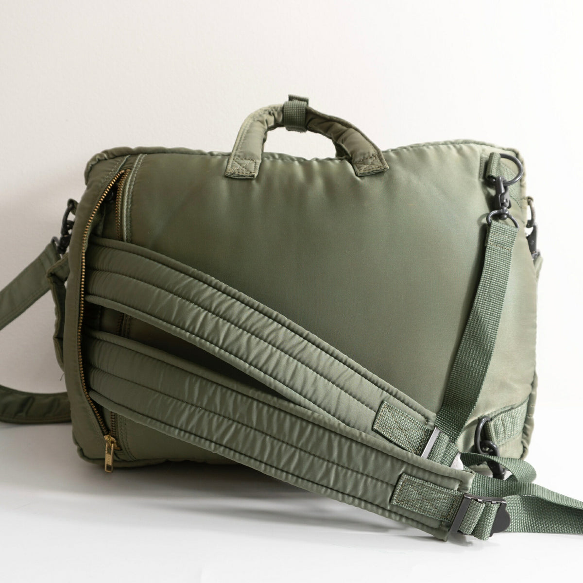 PORTER Tanker Sage Nylon 3-Way Briefcase Bag