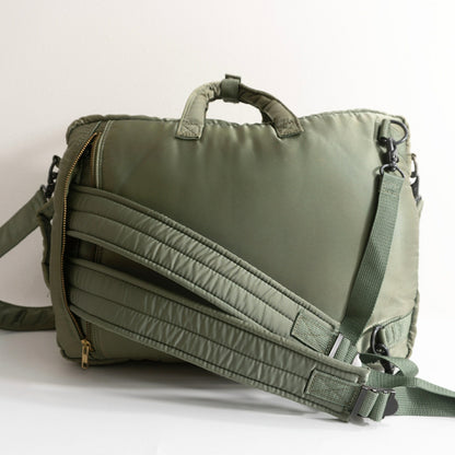 PORTER Tanker Sage Nylon 3-Way Briefcase Bag