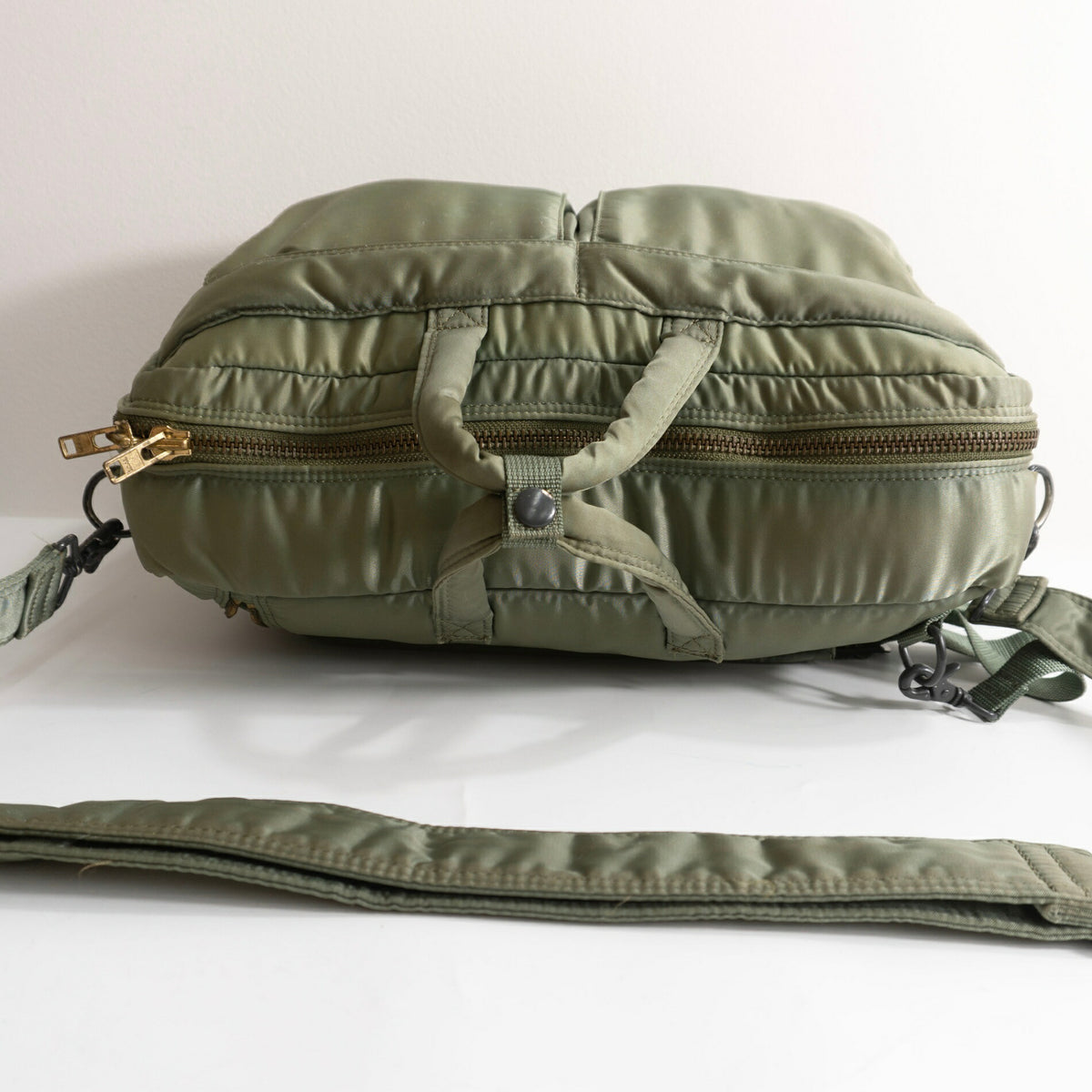 PORTER Tanker Sage Nylon 3-Way Briefcase Bag