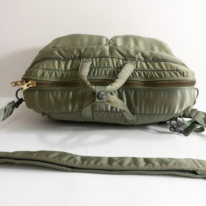 PORTER Tanker Sage Nylon 3-Way Briefcase Bag
