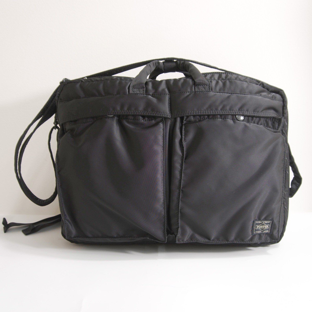 PORTER Tanker 3-Way Briefcase Black Bag