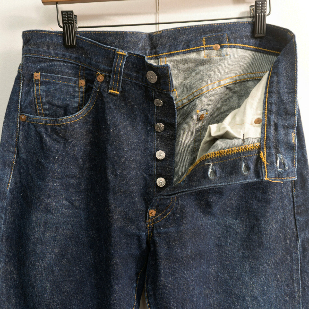 LEVI'S Valencia Made 201XX Big E Denim Jeans Size 34×30