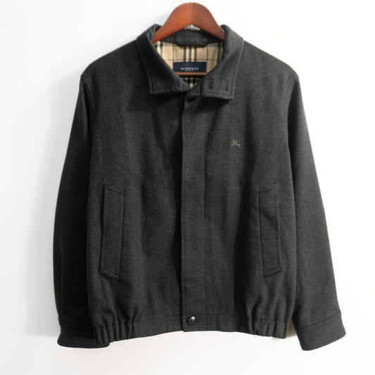 BURBERRY LONDON Gray Wool Cashmere Swing Top Jacket Size S